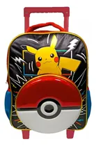 Comprar Mochila C\u002F Carro Pokemon Picachu Pokebola Gigante 16  Mossi