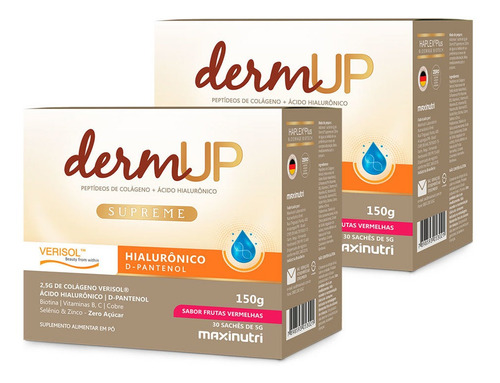 Kit 2 Dermup Supreme Verisol Sache Frutas Vermelha Maxinutri