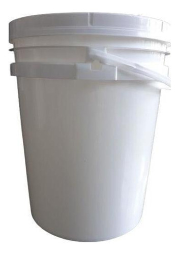 Balde Nastripack Balde óleo de colheitadeira 20 litros alça plástica tampa branco 20 L