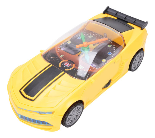 Reloj Eléctrico Universal Up Toy Car Racing Con Música Color