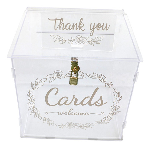 Caja Para Tarjetas De Boda Con Cerradura Compatible Con Baby