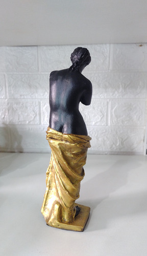 Estatua Venus De Milo Dorado Y Negro Deco Impresión 3d Hq Dorado Oscuro