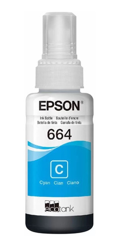 Cartucho Epson Refil De Tinta Ciano T664220 P  L200