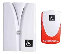 Comprar Alarme Audiovisual Sem Fio A Pilha Para Banheiro Pne \u002F Pcd 