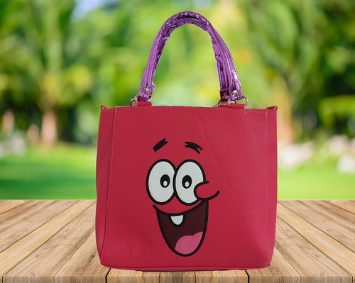 Imagen 5 de 8 de Bolsa De Mano De Niña Con Imagen De Patricio (bob Esponja)