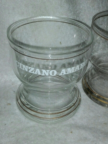 Antiguo Vaso Coleccionable Cinzano Amaro Precio Por Unidad