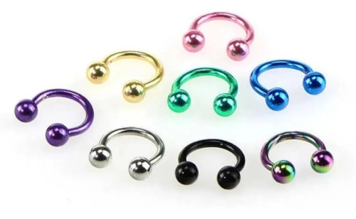 Piercing Ferradura P/nariz, Smile, Tragus, Color C/12 Un