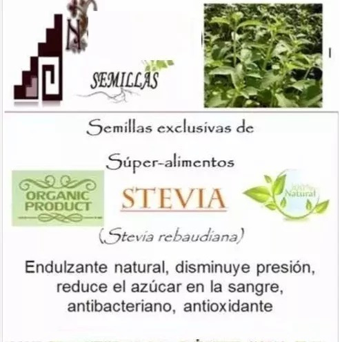 400 Semillas De Stevias+ Libro De Regalo