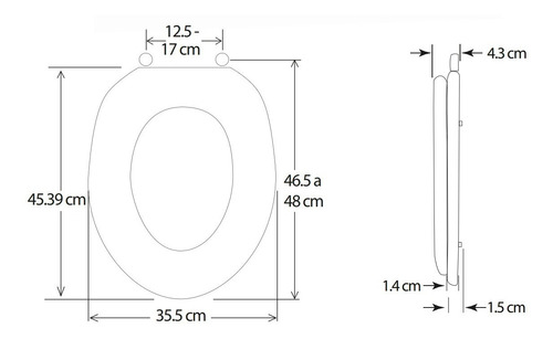 Asiento P/ Sanitario Alargado Frente Cerrado Coflex Ch-a202