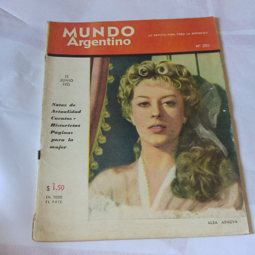 Revista Mundo Argentino 2313 Alba Arnova 15 Junio 55