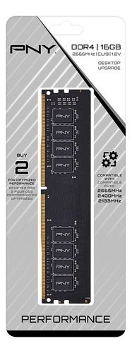 Memória RAM Ddr4 Pny Performance de 16 GB e 2666 MHz