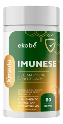 K'psula Imunese- Vit. C- Vit. D- Vit. E- Selênio E Zinco