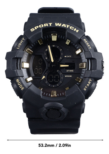 Reloj Digital Impermeable Para Hombre, Analógico, Deportivo,