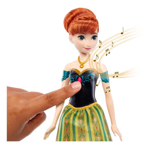 Disney Frozen Muñeca Anna Canciones Mágicas Español