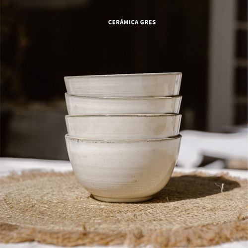 Set 4 Bowls Cerámica 7,5 Cm Siena Simplit