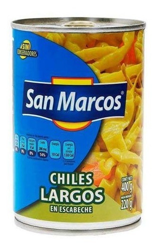 Chiles Güeros O Largos San Marcos 400gr.