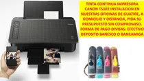 Comprar Sistema Continuo Tintas Canon Ts302 Full Color Instalacion