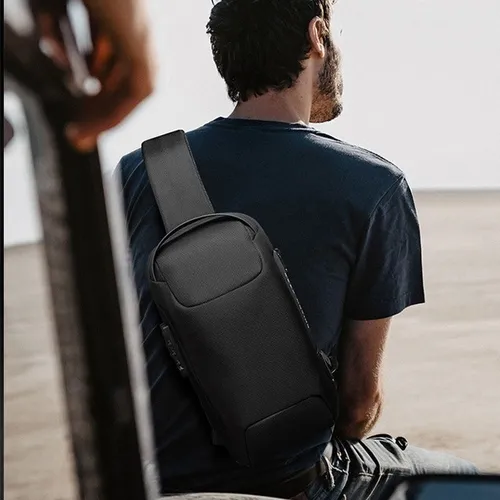 Mini Mochila De Pecho Diagonal Cruzada Masculina +usb