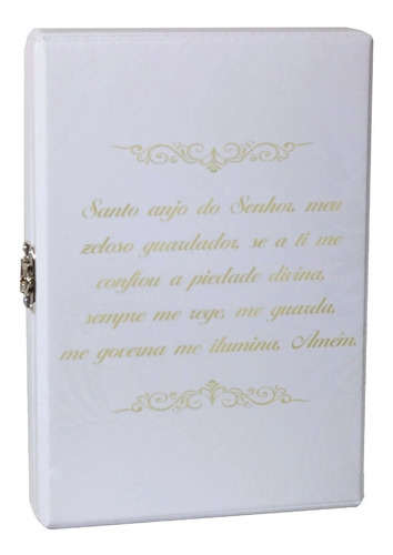 Álbum Maleta Batizado Batismo Santo Anjo Para 80 Fotos 15x21