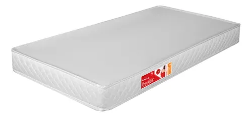 Colchão Solteiro Bordado 1,88 X 88 Branco - Envio Imediato