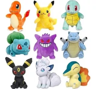 Peluche Pokemon Varios Personajes Principales Pikachu 22cm