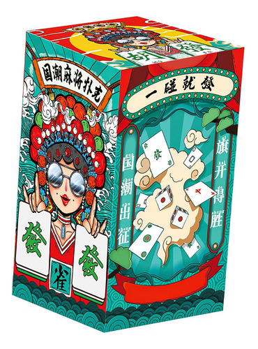Jongg Juego De Cartas De Viaje 144 Cartas/juego Estilo B