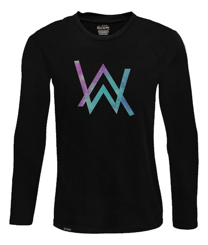 Camiseta Manga Larga Dj Alan Walker Electro House Lbo2