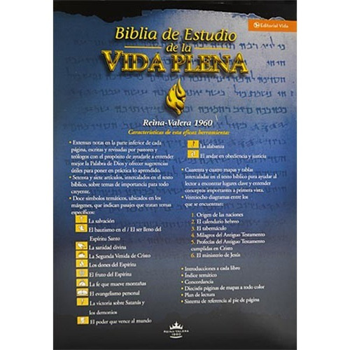 Imagen 2 de 9 de Biblia De Estudio Vida Plena Tapa Dura