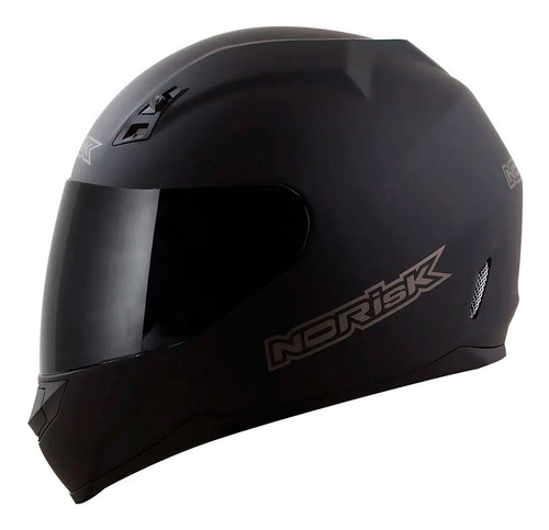 Capacete Norisk Ff391 Stunt Monocolor Preto Fosco