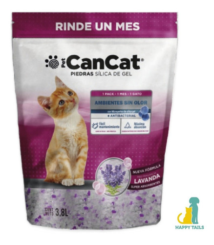 Silica Cancat Lavanda X 3,8 Lts. - Happy Tails