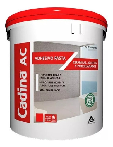 Cadina Adhesivo Pasta Ac 6 Kg Gl