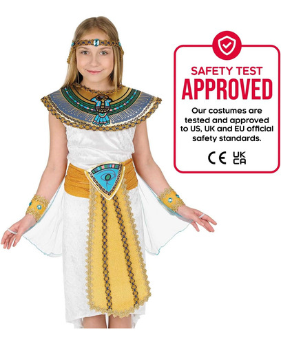 Fun Shack Disfraz De Cleopatra Para Niñas, Disfraz Egipcio P