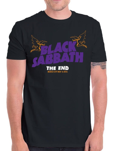 Playeras Black Sabbath The End 2016 Tour Mexico Algodon Adulto Niño Caballero Dama Familia Mas Modelos Para Regalo