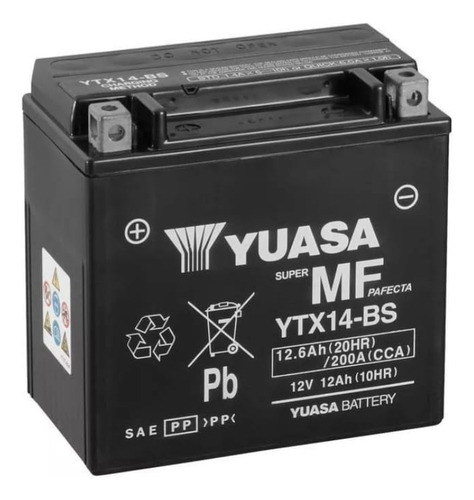 Bat.moto Yuasa (ytx14-bs)bmw F650,r1200 Gs2020,f800gs.kbat