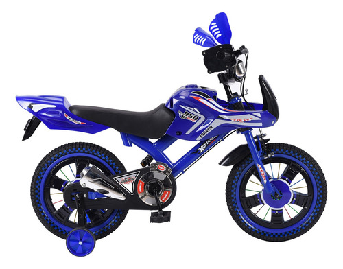 Bicicleta Entrenadora De Niños Aeiou Baj95004 R12 Sonido Color Azul Tamaño Del Cuadro 12