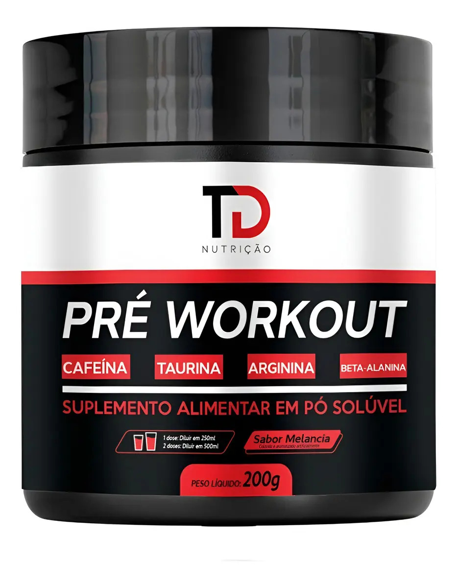 Pré Treino Pré Workout T D Nutrição Melancia