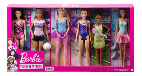 Set De 6 Muñecas Barbie Series Sport Orginal