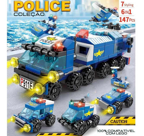 Polícia Brinquedo Melhor Blocos Montar Letsgo City Police