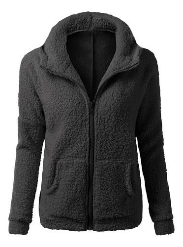 Suéter Polo De Color Liso Para Mujer, Abrigo/chaqueta Con Ca