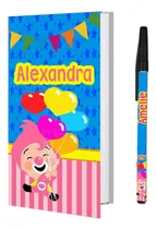 Comprar 20 Libretas Personalizadas Con Pluma Recuerdos Plim Plim