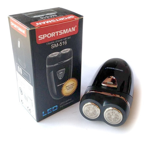 Mini Afeitadora Sportsman Portable Con Luz Led Bakanisimo