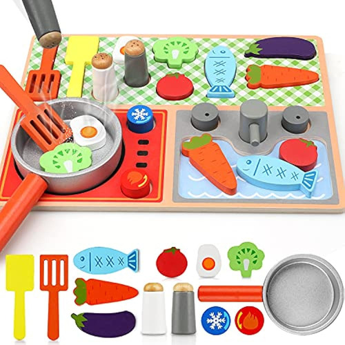Toy Life Toy Juegos De Cocina De Madera Para Niños - Rompeca