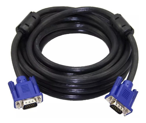 Cable Vga A Vga 5 Metros 15 Pines Con Doble Flitro 2 Machos