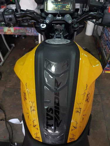 Kit Protector Tanque + Pierneras Stomp Grip Tvs Raider 125