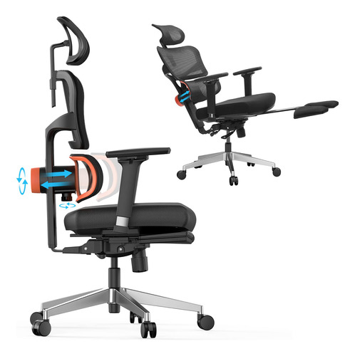 Newtral Silla Ergonmica De Oficina Con Reposapis, Silla De E