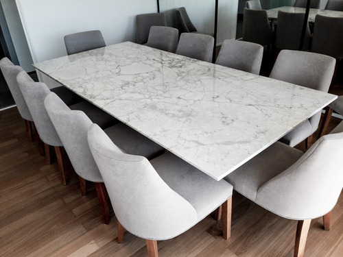 Tapa De Mesa Mármol Carrara, 1.55 X 0.80m - Forma Y Diseño