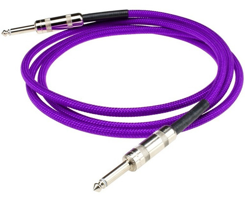 Cable 3m Guitarra Bajo Violin Ukulele Morado Ep1710 Dimarzio