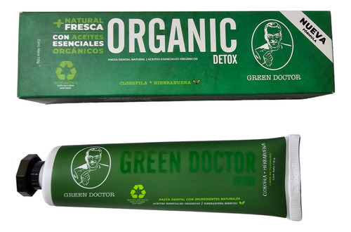 Pasta Dental Orgánic Detox 110g. Green Doctor! Hierbabuena