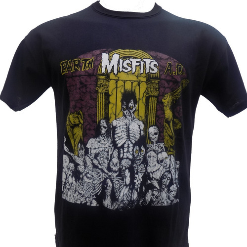 Remeras De Misfits Earth A. D. Rockería Que Sea Rock 