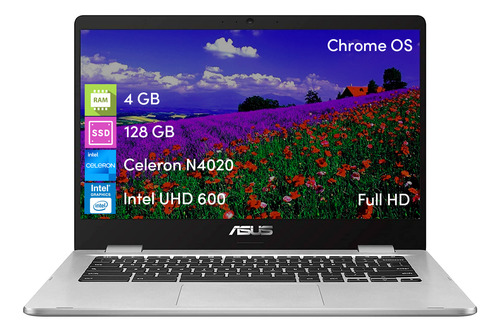 Notebook Chromebook Asus Celeron 4gb 128ssd Chrome Os 14 Fhd